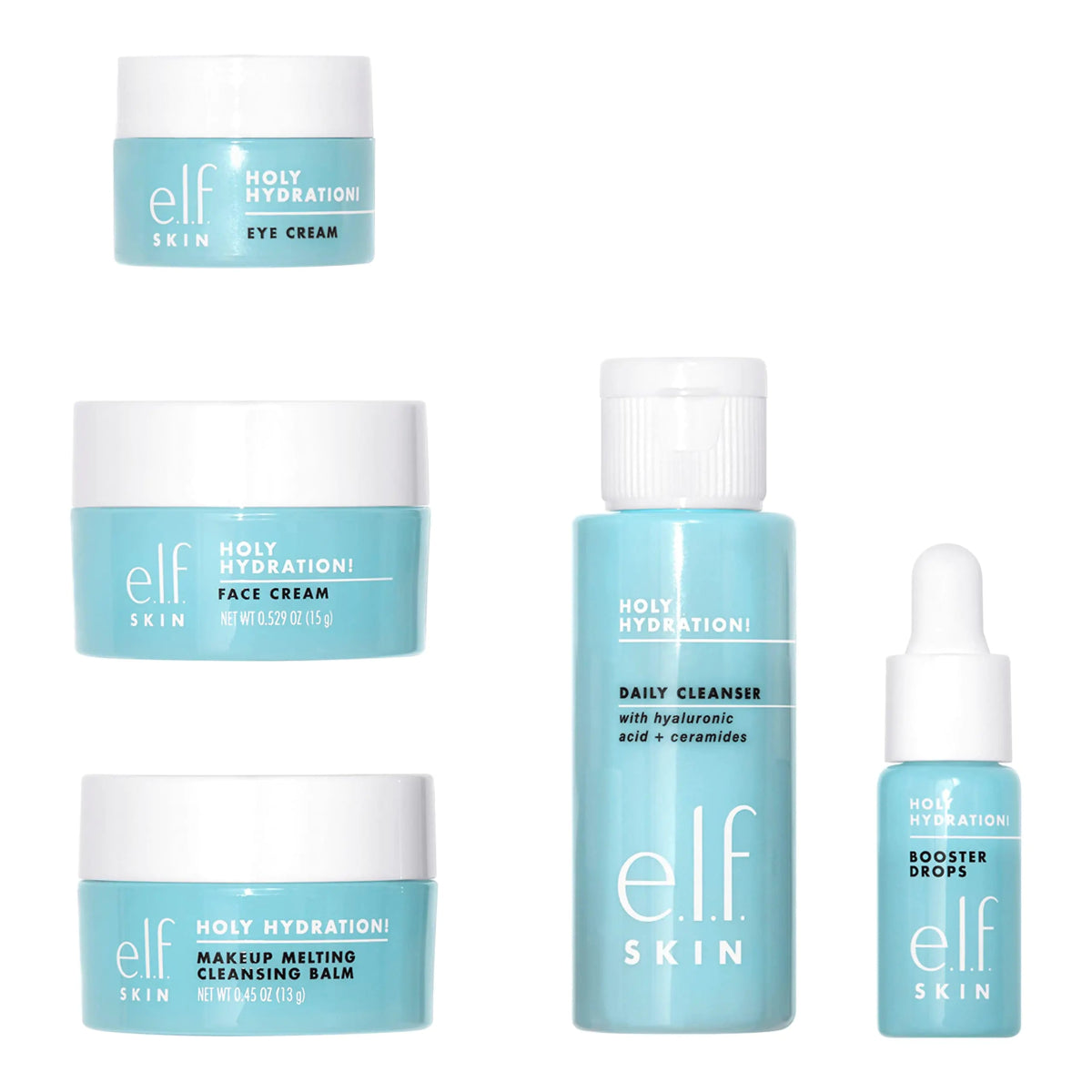 SKIN Hydrated Ever After Skincare Mini Kit, Cleanser, Makeup Remover, Moisturizers & Eye Cream For Hydrating Skin, Airplane