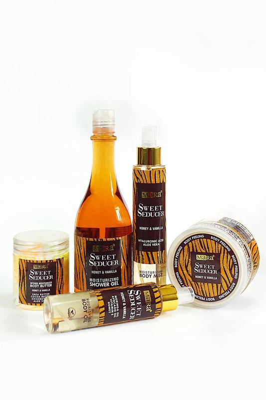 Mara Sweet Seducer Honey Vanilla 5 - Piece Body & Skin Care Set - Organic Beauty Solution