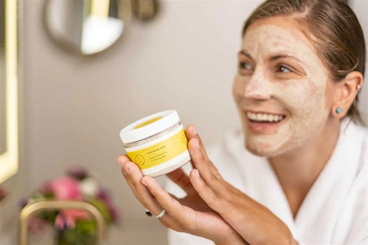 Natural Clay Facial Mask Exfoliating Mask Glowing skin Mask - Organic Beauty Solution