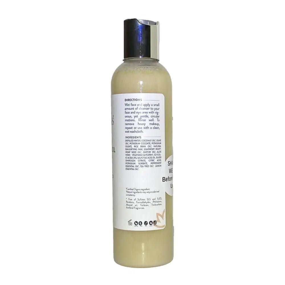 Organic Acne Control Cleanser with Hemp Seed Oil - Organic Beauty Solution