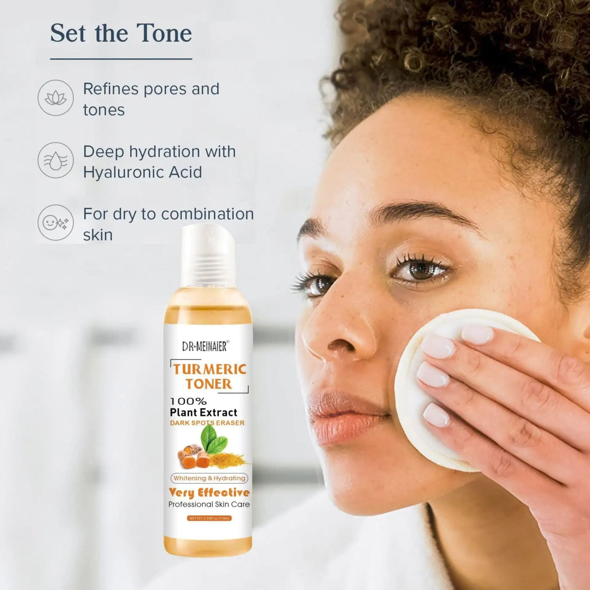 Turmeric Moisturizing Toner Acne Remover - Organic Beauty Solution